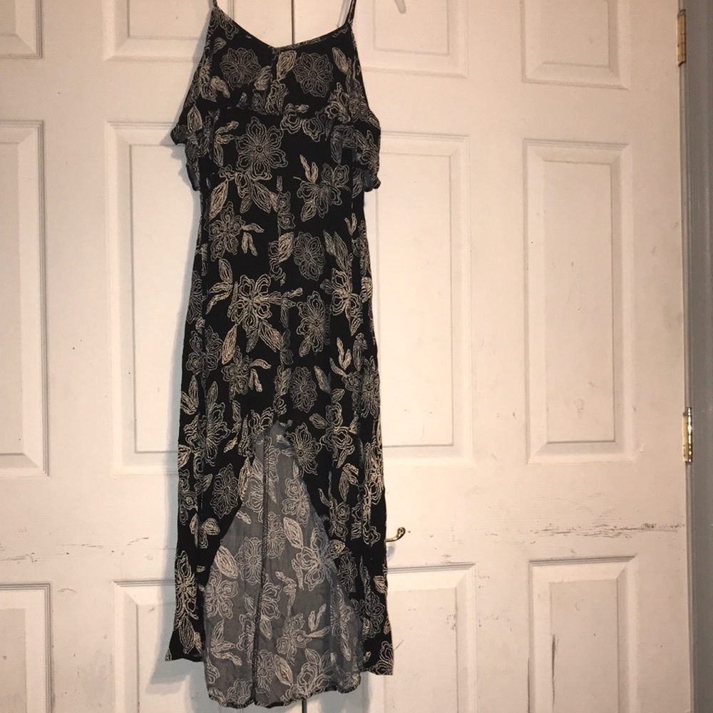 Women’s Floral Rayon Hi-Low Dress
